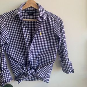 Gingham Ralph Lauren Polo Button Down Shirt